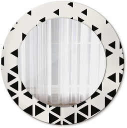 Abstrakcyjny geometryczny Lustro dekoracyjne okrągłe
