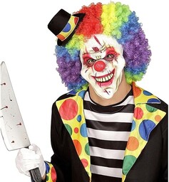 Widmann 00833 - Maska Killer Clown, Horror, Halloween,