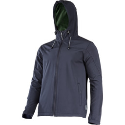 Kurtka softshell z kapturem czarna "L" CE LAHTI