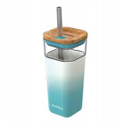 Szklany Kubek Ze Słomką Pokrywką Bpa Free 540ml