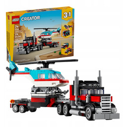 LEGO Creator 3w1 Ciężarówka z Platformą i Helikopterem
