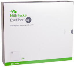 MOLNLYCKE Exufiber Ag 20x30cm /opk. 5 szt Żelujący