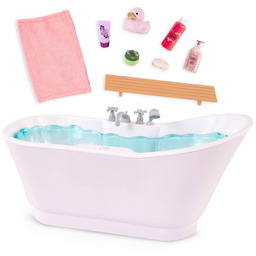 Wanna z akcesoriami i odgłosami kąpielowymi dla lalki