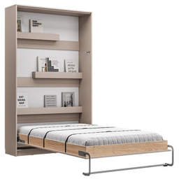 Łóżko w szafie/półkotapczan pionowy Basic 120x200 kolor Congo