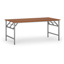 Stół konferencyjny FAST READY, 180x90 cm, szaro-srebrna podstawa,