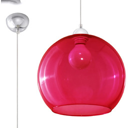 Lampa wisząca BALL czerwona SL.0253 - Sollux
