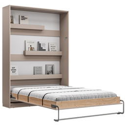 Łóżko w szafie/półkotapczan pionowy Basic 140x200 kolor Congo