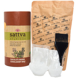 Sattva Naturalna Ziołowa Farba/henna Do Włosów 16 Czekoladowy