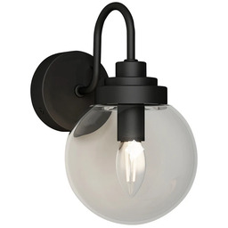 Lampa Ścienna Lucande, Badolo, ściemnialny, czarny, łazienka