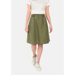 CAMEL ACTIVE KHAKI SPÓDNICA LEN BAWEŁNA PROSTA PRZED