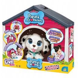 Little Live Pets Interaktywny Piesek z Domkiem Dalmatyńczyk