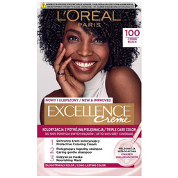 LOREAL Excellence Creme Farba do włosów 100 Czerń