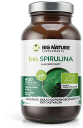 Big Nature Bio Spirulina, 400 tabletek