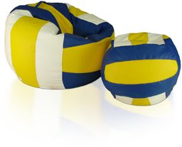 Piłki volleyball zestaw xxxl+l polskie pufy