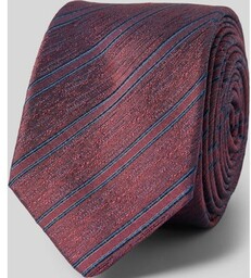 Krawat jedwabny ze wzorem w paski (5 cm)