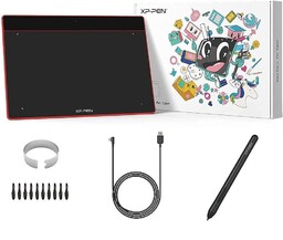 Tablet graficzny XP-Pen Deco Fun L czerwony