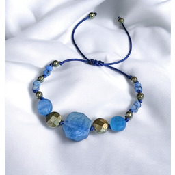 Pakamera KONCENTRACJA, KREATYWNOŚĆ - kyanit, piryt - amulet