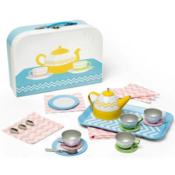 Zestaw herbaciany w walizce Kolorowa fala Bigjigs 36059