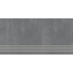 Gres szkliwiony stopnica STREET LINE grey mat 30x60