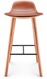 Abalone Stool H75 Nature Oak/Cognac - Eva Solo