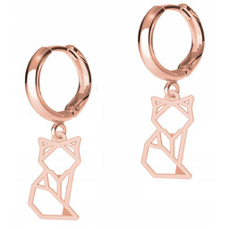 Kolczyki Pozłacane Koty Kotki Blaszki z Kotami Cat