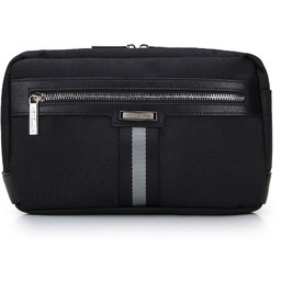 Męska torebka nerka z tasiemką czarna