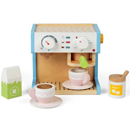 Drewniany ekspres do kawy dla dzieci Kolorowa fala