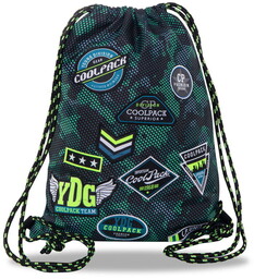 Coolpack, worek-plecak, Sprint, Badges green
