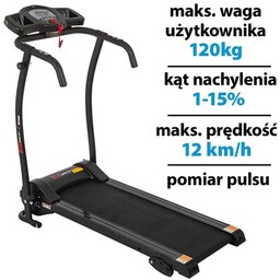 ENERO FIT Bieżnia elektryczna W300 1250W 12km/h