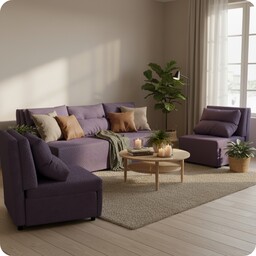 Zestaw KIMO funkcja spania sofa fotele Family Meble