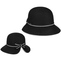 Kapelusz Słomkowy Areluna by Lipodo, czarny, One Size