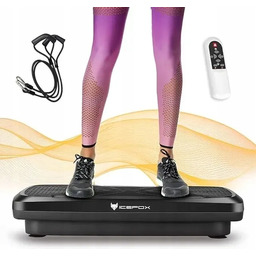 Icefox Płyta Platforma wibracyjna fitness dla dorosłych Czarny