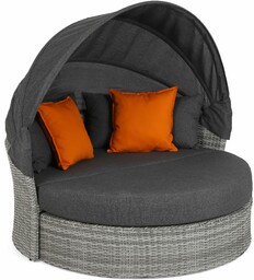 Sofa ogrodowa z baldachimem Sydney Light Grey /