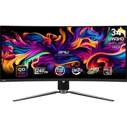 Monitor MPG 341CQPX QD-OLED 34 cale/LED/UWQHD/Zakrzywiony/240Hz/Czarny