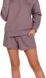 Bawełniane spodenki damskie Dn-nightwear SHO.4215 fioletowe