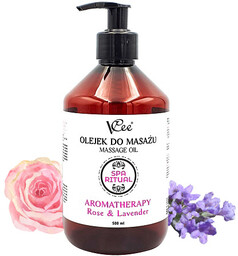Naturalny wegański olejek do masażu VCee 500 ml