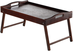 Stolik śniadaniowy Solia, pod laptopa, 50 cm, ciemny