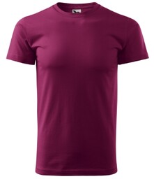 KOSZULKA MĘSKA MALFINI BASIC 129, FUKSJOWY