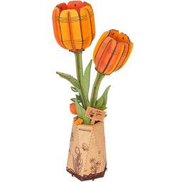 Pomarańczowy tulipan DIY - kwiaty Robotime