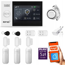 Alarm bezprzewodowy Gsm WiFi , Sms , Tuya