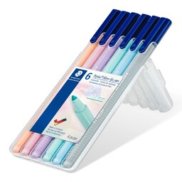 Flamastry Triplus 6 kolorów Pastel v2 Staedtler S323