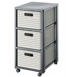 Regał duży z 3 szufladami Rotho Country