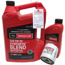 Filtr + olej Motorcraft 5W30 SYNTHETIC BLEND Lincoln