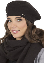 Vivisence 7005 Czarny Uni Nakrycie Głowy Beret