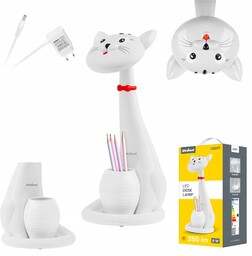 Lampka na biurko dla dzieci biurkowa Led Kot