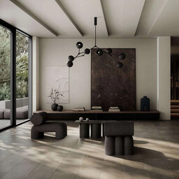 101 COPENHAGEN - Żyrandol Drop Globe Burned Black