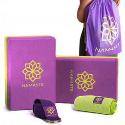 Zestaw Do Jogi Klocki Pasek Kostka Do Jogi