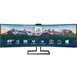 Philips 499P9H - 49-calowy zakrzywiony podwójny monitor QHD,