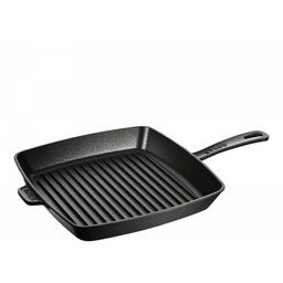 Staub Kwadratowa żeliwna Patelnia Grillowa 30 Cm, Czarny