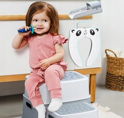 Stołek Schodki Dla Dzieci, 2-Stopniowy, Nakładka Na Deską